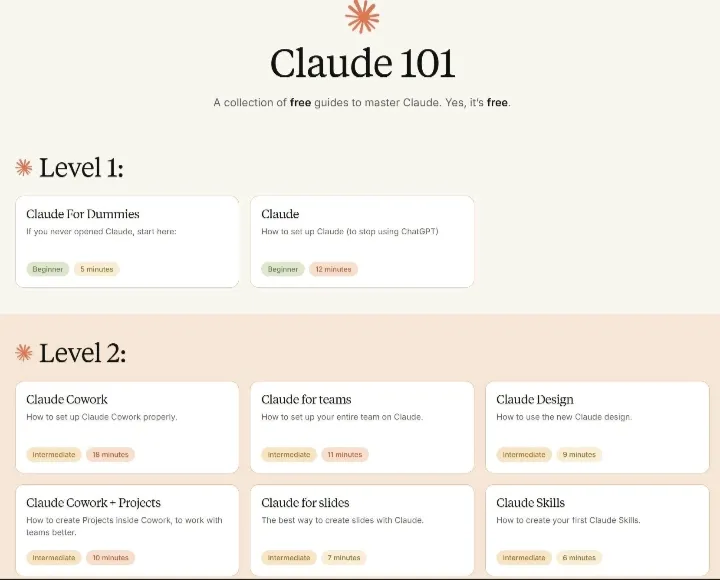 كيف يحولك كورس Claude 101 من مستخدم عادي إلى محترف في الذكاء الاصطناعي