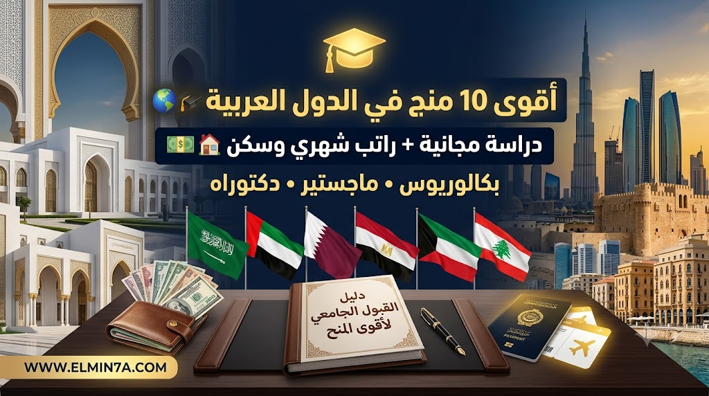 أفضل 10 منح دراسية في الدول العربية لعام 2026 – دليل شامل