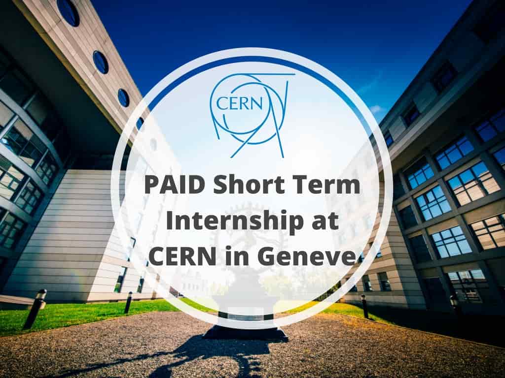 فرصة المشاركة في برنامج الطالب الإداري CERN في سويسرا (مدفوع الأجر)