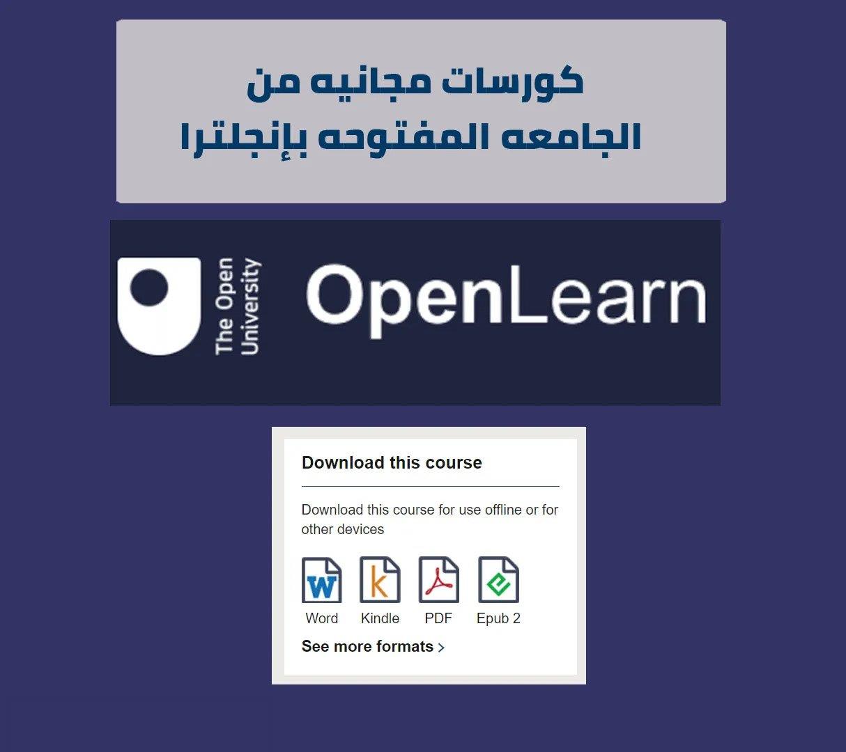كورسات الجامعة المفتوحة بالمملكة المتحدة عبر الإنترنت بشهادات مجانية 2022