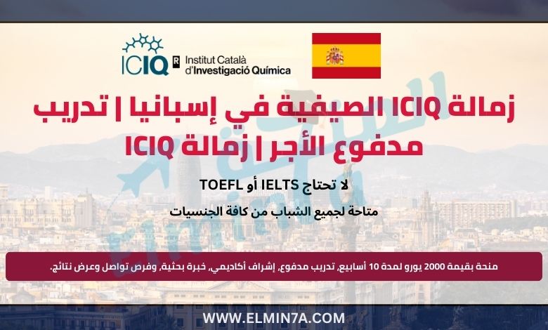 زمالة ICIQ الصيفية في إسبانيا | تدريب مدفوع الأجر | زمالة ICIQ