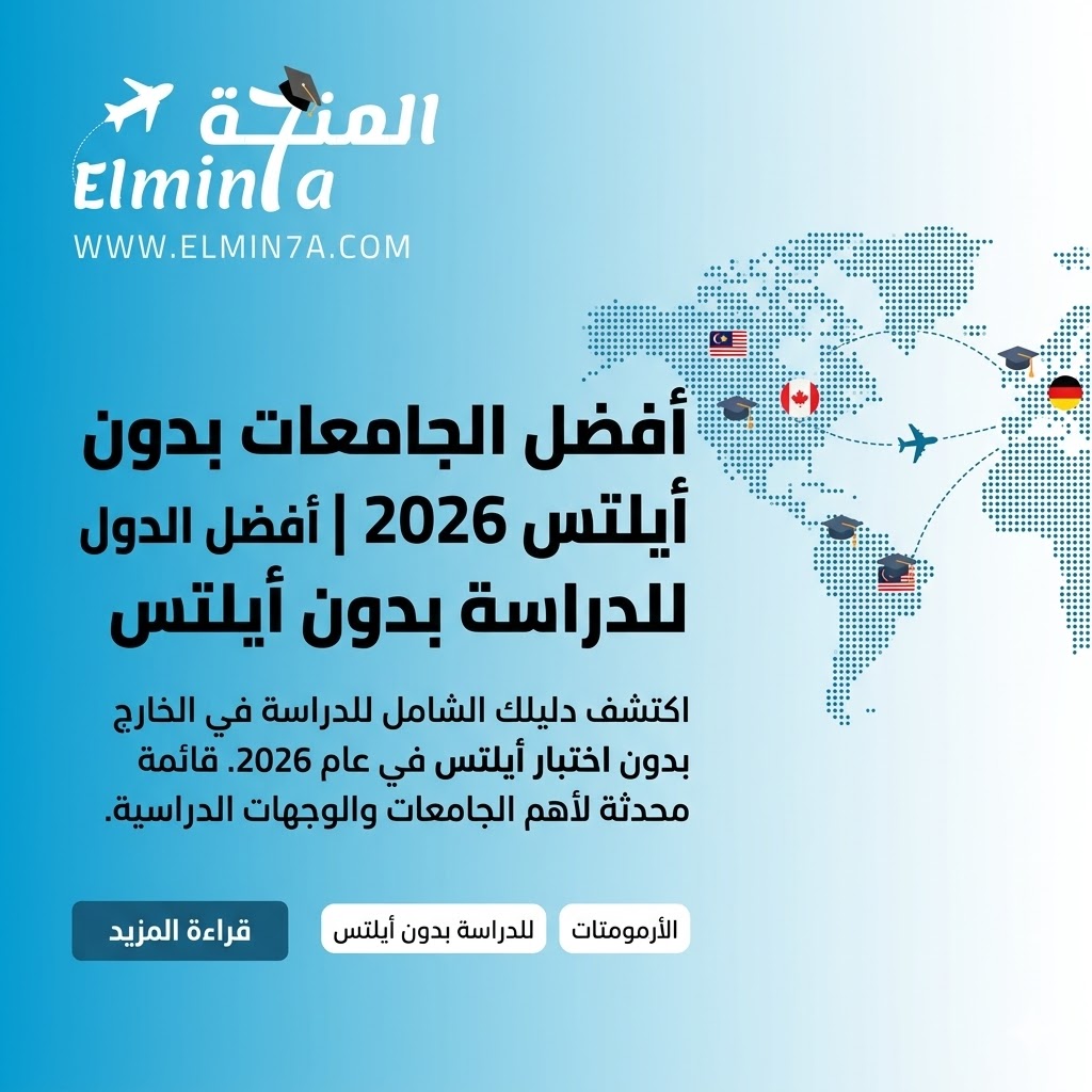 أفضل الجامعات بدون أيلتس 2026 | أفضل الدول للدراسة بدون أيلتس