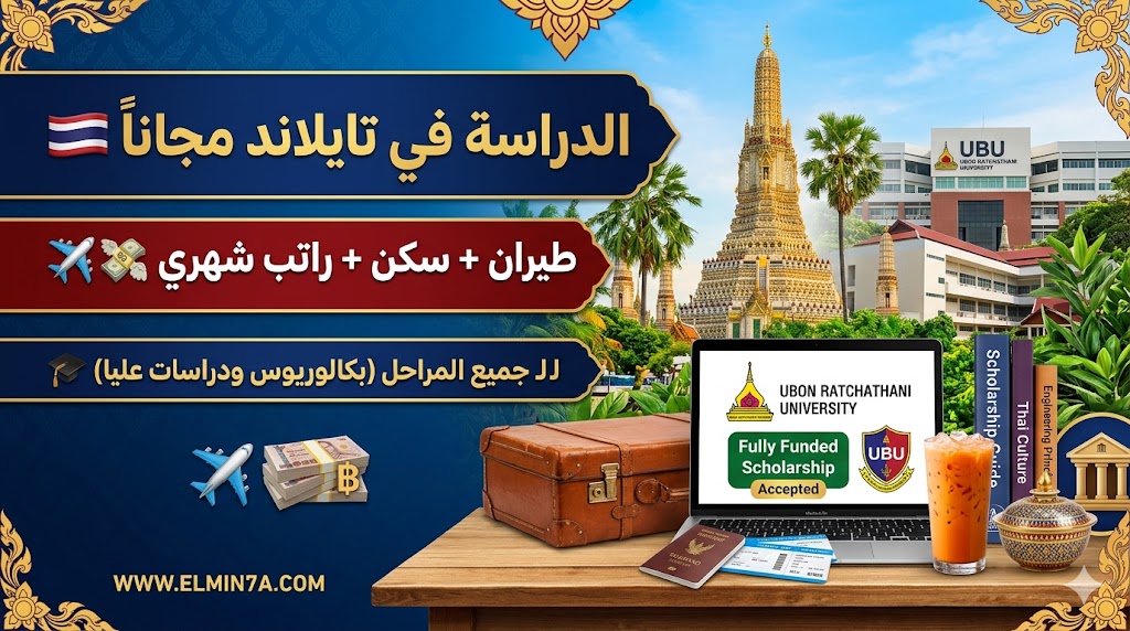 منحة جامعة أوبون راتشاثاني في تايلاند (ممولة بالكامل للبكالوريوس والدراسات العليا)