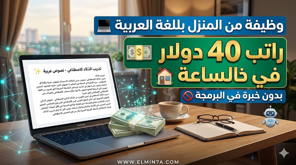 وظيفة خبير لغة عربية أونلاين: العمل عن بُعد مع (Alignerr) براتب يصل إلى 40 دولار للساعة