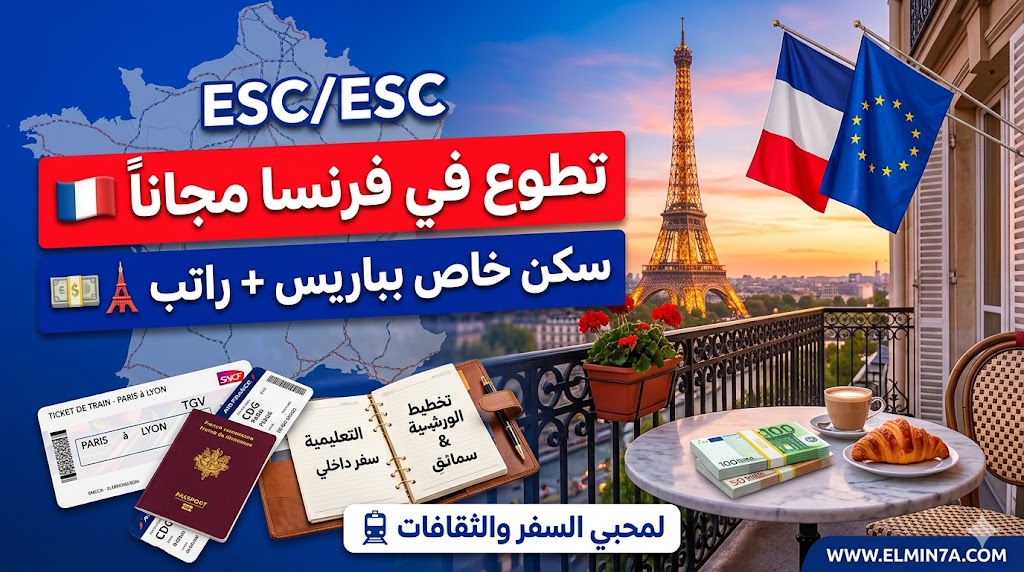 فرصة تطوع في فرنسا : شاملة السكن الخاص وراتب في باريس (ممولة بالكامل)