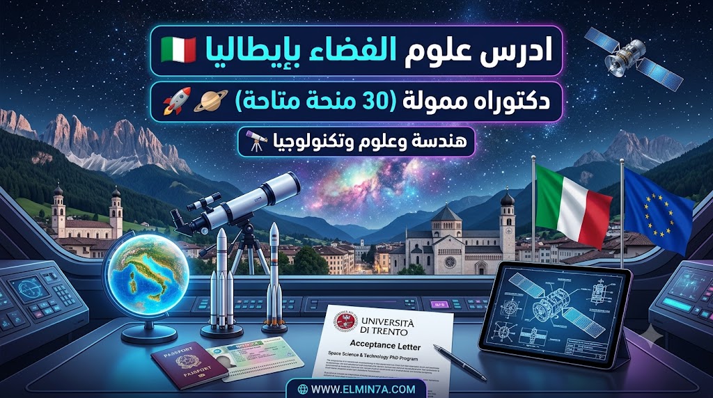 برنامج الدكتوراه الوطني في علوم وتكنولوجيا الفضاء بجامعة ترينتو في إيطاليا