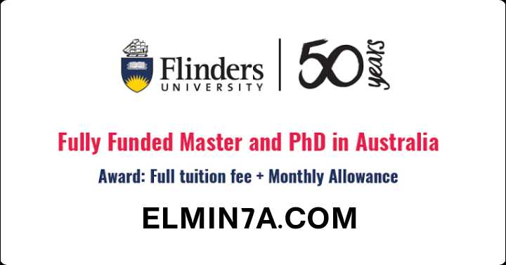 منحة جامعة فلندرز لدراسة الماجستير والدكتوراه في أستراليا 2021 (ممولة بالكامل)