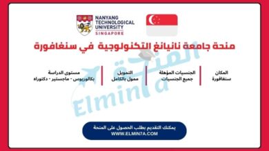 منحة جامعة نانيانغ لدراسة البكالوريوس والماجستير والدكتوراه في سنغافورة (ممولة بالكامل)