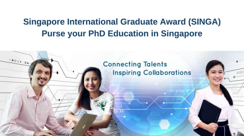 منحة حكومة سنغافورة SINGA الممولة بالكامل للحصول على الدكتوراه 2021