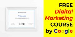 دورة التسويق الرقمي المجانية من Google (شهادة مجانية)