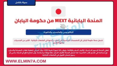 منحة حكومة اليابان MEXT لدراسة البكالوريوس والماجستير والدكتوراه (ممولة بالكامل)