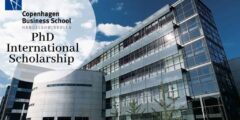 منحة دكتوراه في كلية كوبنهاغن للأعمال Copenhagen Business School في الدنمارك (ممولة)