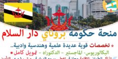 منحة حكومة بروناي دار السلام 2026 | ممول بالكامل