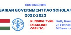 منحة الحكومة المجرية ومنظمة الأغذية والزراعة FAO 2022-23 | ممول بالكامل