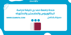 منحة جامعة حمد بن خليفة لدراسة البكالوريوس والماجستير والدكتوراه فى قطر | ممولة بالكامل
