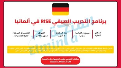 برنامج التدريب الصيفي RISE في ألمانيا | ممول بالكامل