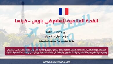 القمة العالمية للسلام في باريس – فرنسا 2026 3 القمة العالمية للسلام في باريس – فرنسا