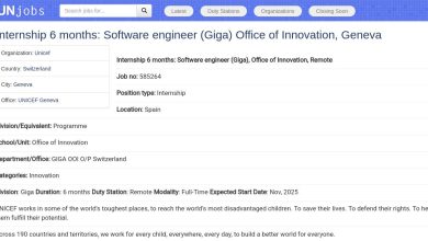 فرصة تدريب ممولة في اليونيسف كمهندس برمجيات (للعمل عن بعد) 6 فرصة تدريب ممولة في اليونيسف كمهندس برمجيات (للعمل عن بعد)