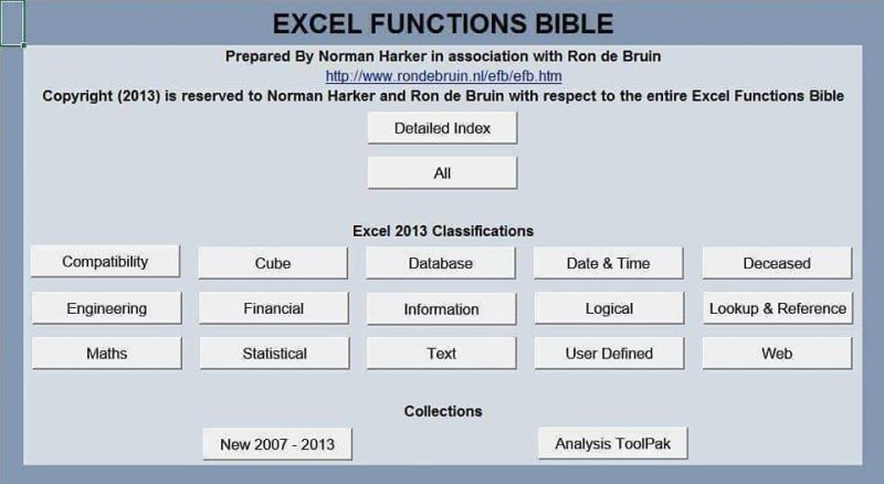 شيت Excel واحد يشرح جميع المعادلات بالأمثلة