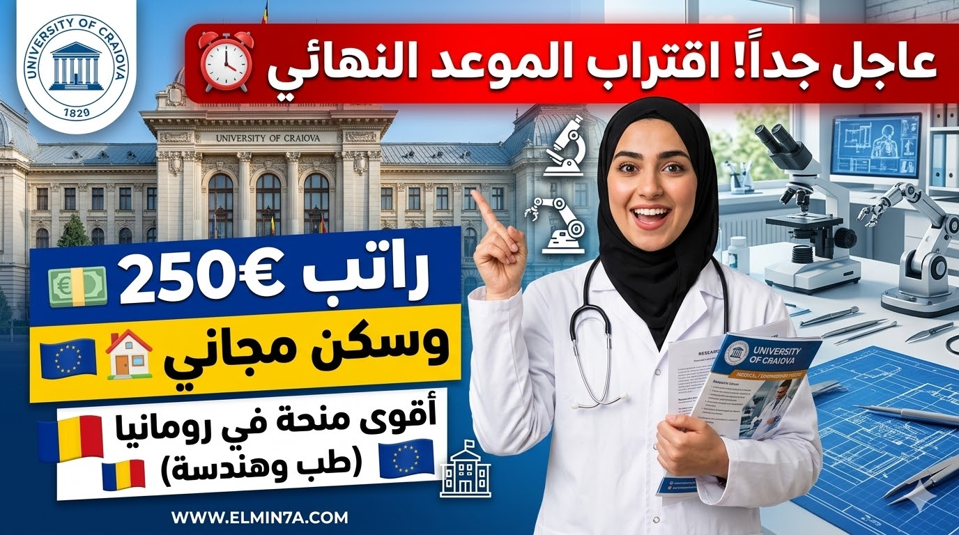 منحة جامعة كرايوفا في رومانيا (ممولة بالكامل مع مخصص شهري)