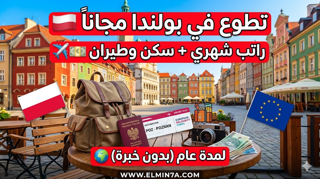 برنامج التطوع في بولندا : شامل الإقامة والراتب الشهري (ممول بالكامل)