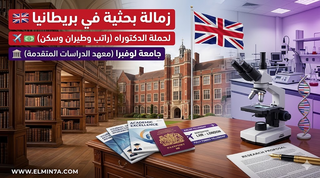 زمالة جامعة لوفبرا : زمالة بحثية ممولة بالكامل في بريطانيا (IAS)