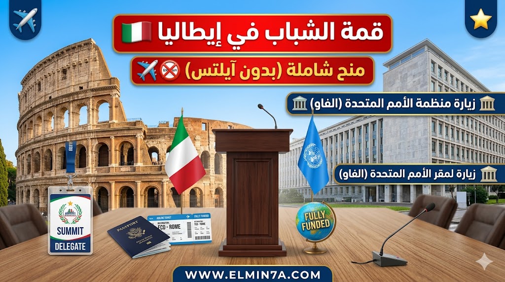 قمة الشباب للديمقراطية في إيطاليا – فرصة ممولة بالكامل لـ 30 قائداً شاباً